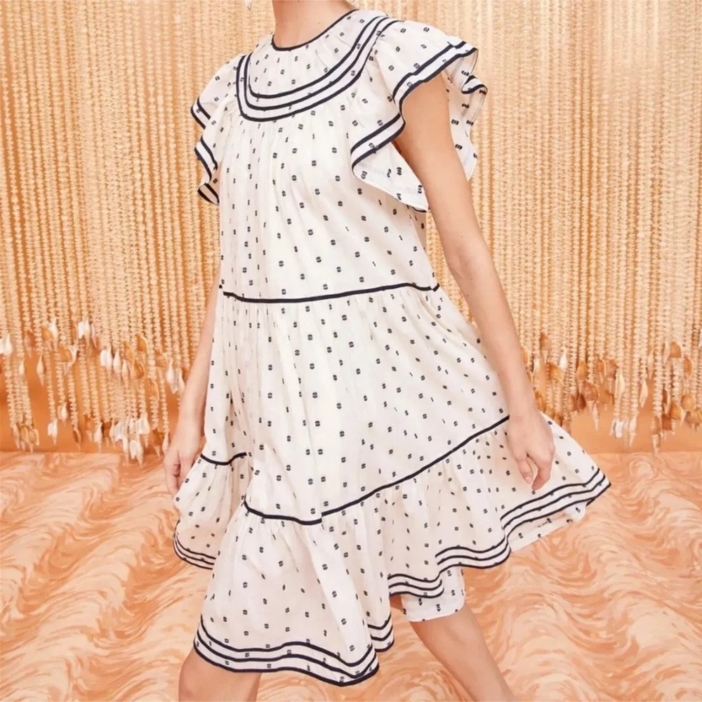 ULLA JOHNSON Kaede mini dress Sz 14 - Picture 3 of 4